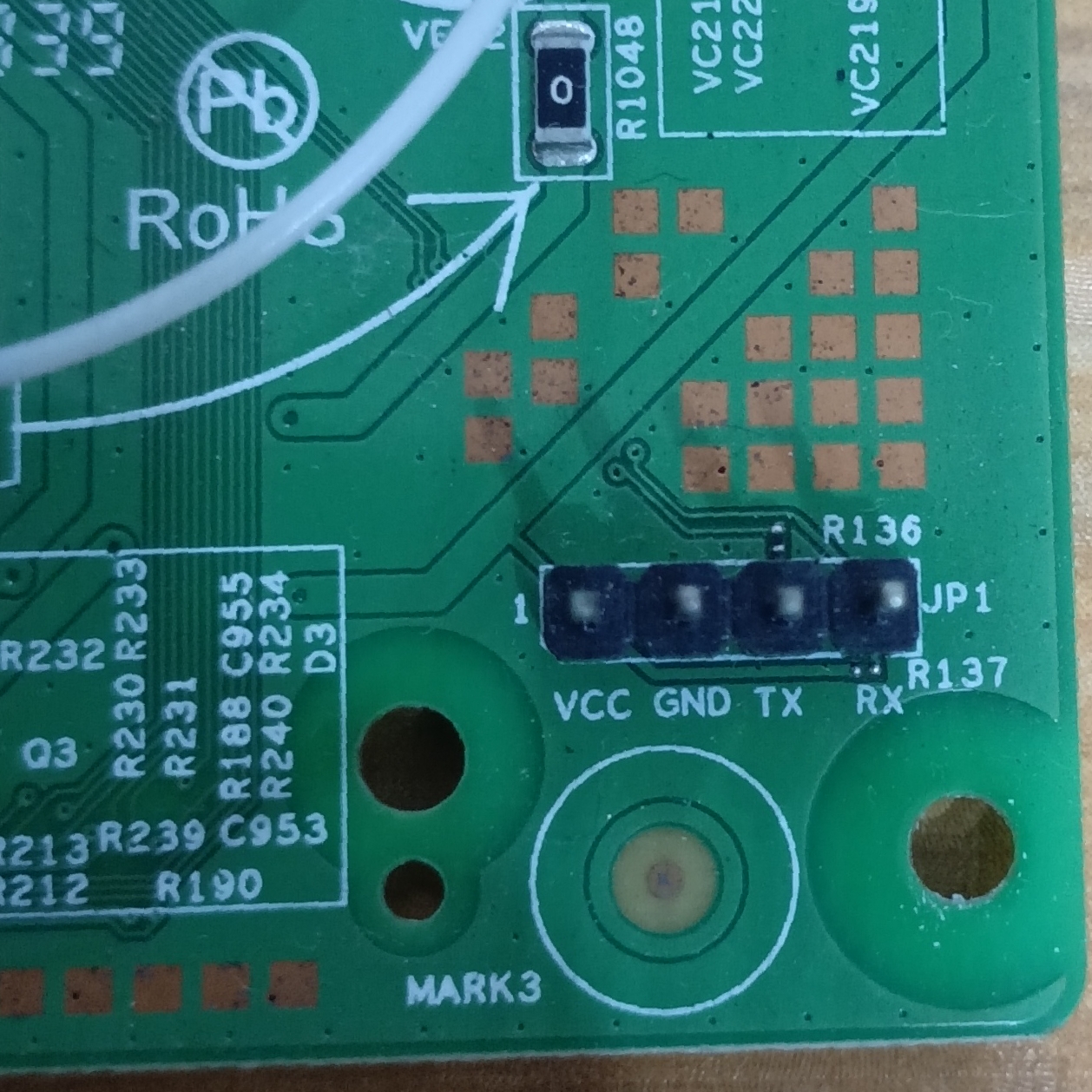 Serial Pinout (dont connect vcc)