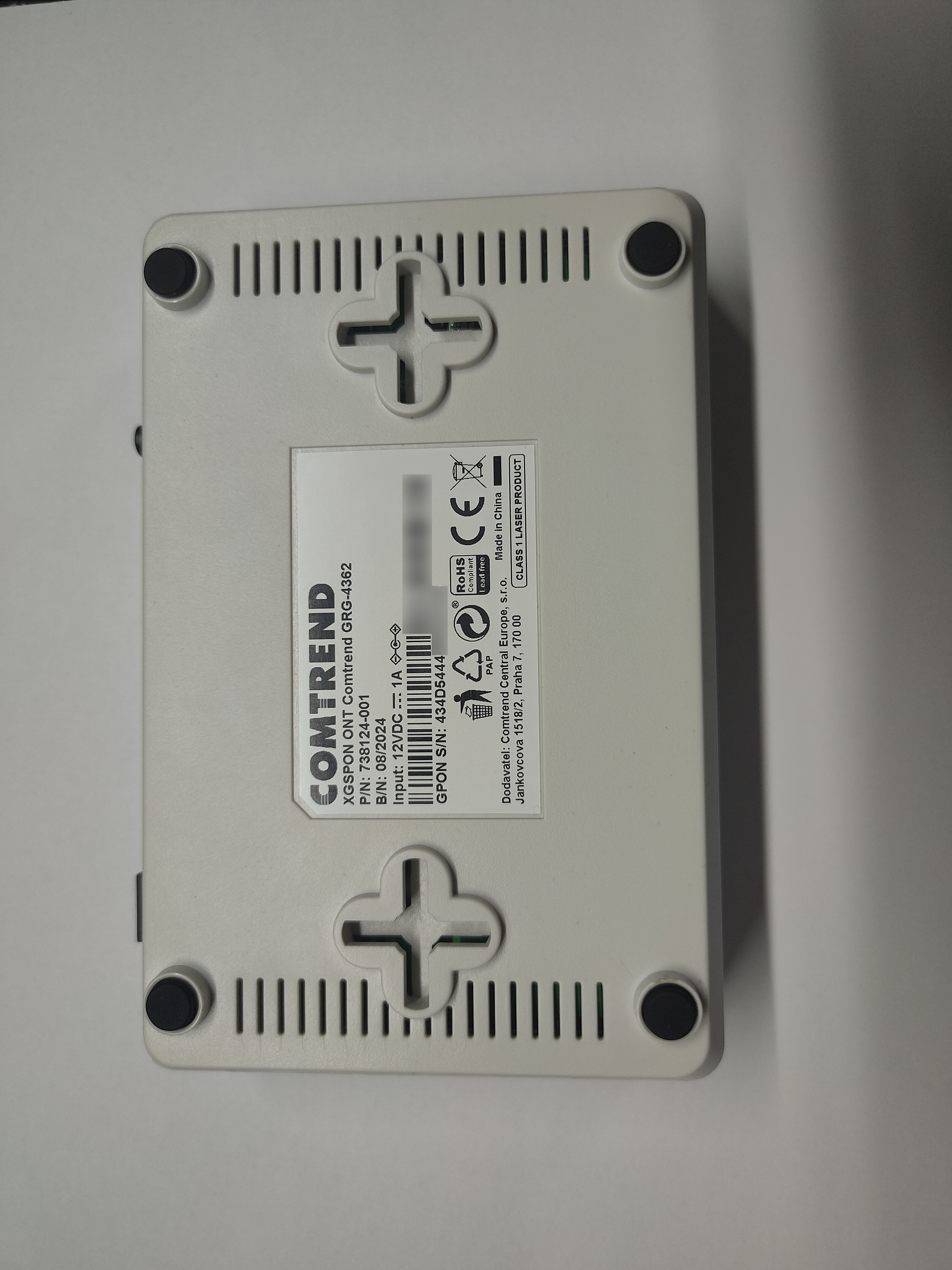 Comtrend GRG-4362 Top Cover